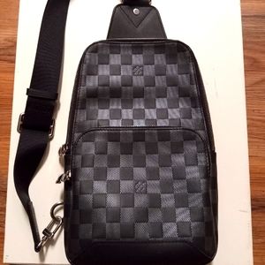 Louis Vuitton Avenue Sling Bag Damier Graphite